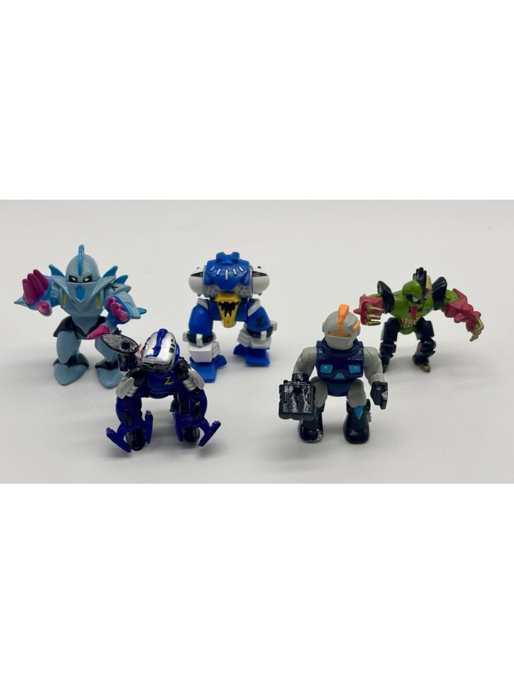 Vintage Galoob Z-Bots Lot 5 Micro Machines Robot Figures 1990s